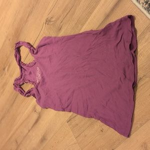 Ruffled racer back tank